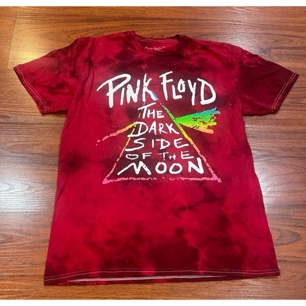 PINK FLOYD THE DARK SIDE OF THE MOON RED SHIRT SZ SMALL